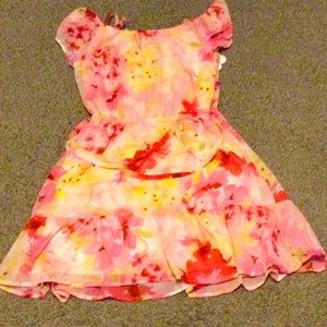 Children’s Place flower dress. Sz. 10/12. Pnk. New